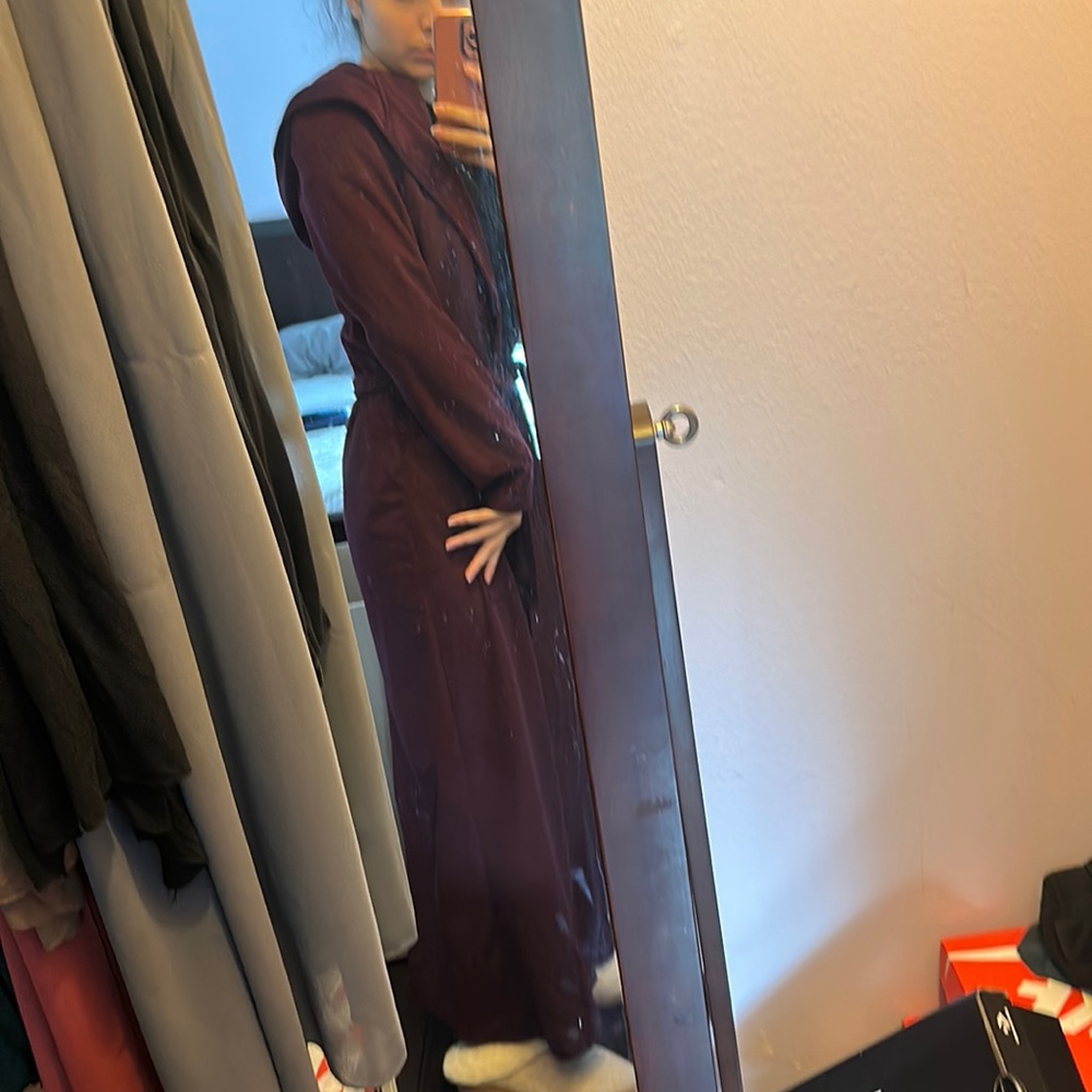 Maroon everyday wear for warm winter clothes